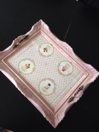 Vieux cadre détourné en plateau - Cuisine Déco - 10doigts.fr