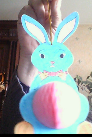 un petit lapin pour pâques - Créations d'enfant - 10doigts.fr