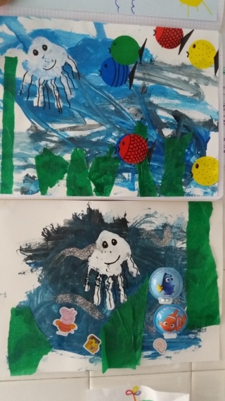 art plastique LA MER - Créations d'enfant - 10doigts.fr