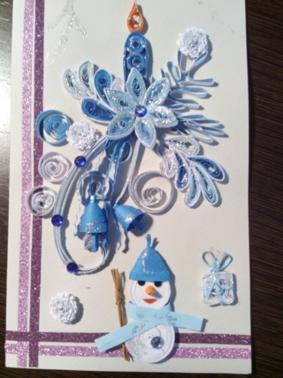 carte Noël - Quilling - 10doigts.fr