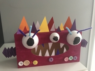 Boîte monstrueuse Halloween - Créations d'enfant - 10doigts.fr