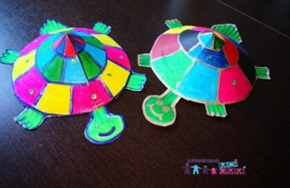 Nos petites tortues ! - Créations d'enfant - 10doigts.fr
