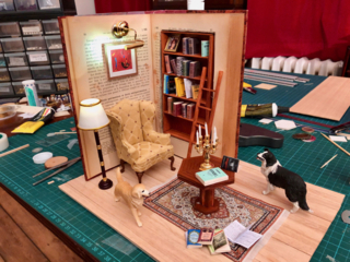 Décor miniature - Bibliothèque incrustée dans un livre - Divers - 10doigts.fr