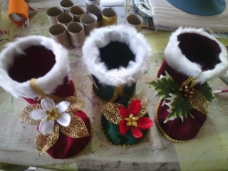 bottes de noel - Feutrine, feutrage - 10doigts.fr