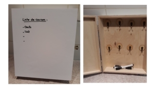 Boîte à clés camouflée - Déco du bois - 10doigts.fr