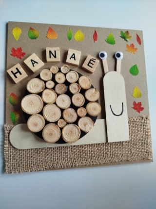 Tableau Joli escargot - 10doigts.fr