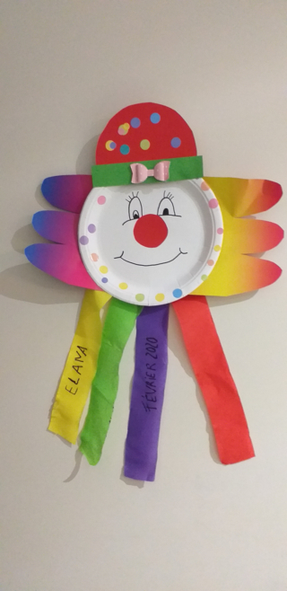 Clown rigolo - Créations d'enfant - 10doigts.fr