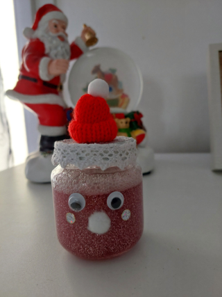 Personnages de Noël remplis de paillettes - 10doigts.fr