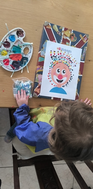 Clown Carnaval - 10doigts.fr