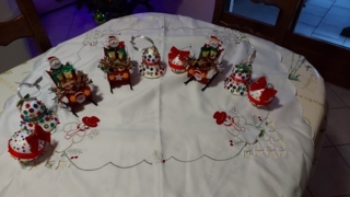 Traîneau - cloche et boule de Noël - 10doigts.fr