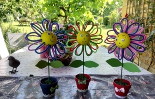 jolies fleurs - Fêtes des pères et mères - 10doigts.fr