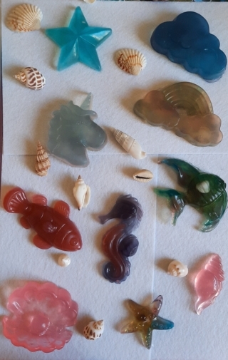 Petit savons de la mer - Moulage - 10doigts.fr