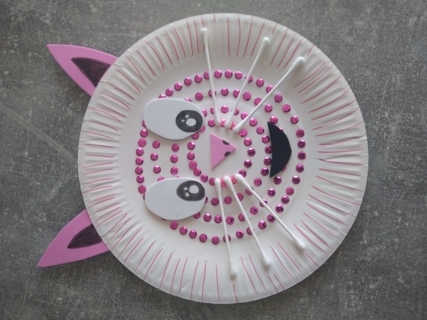 Le chat pailletés - Créations d'enfant - 10doigts.fr