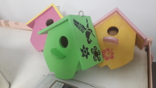 Nichoir en bois - Déco du bois - 10doigts.fr