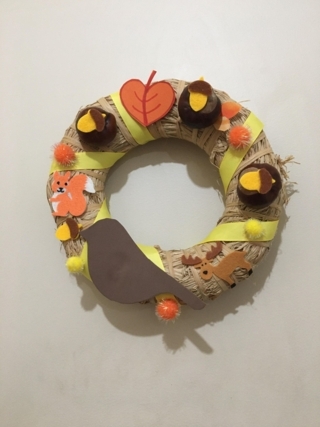 Couronne d'automne - Home Déco, Châssis - 10doigts.fr