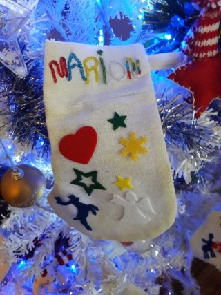 Chaussette de noël 2 - Pâques, Noël - 10doigts.fr
