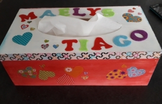 jolie boîte à mouchoirs - Déco du bois - 10doigts.fr