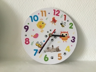 Horloge titi - Gommettes - 10doigts.fr