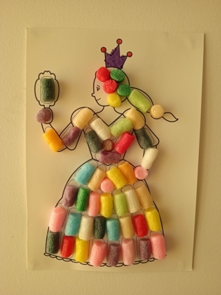 Réalisation de ma fille de 4 ans avec les flocons de maïs - Flocons de maïs - 10doigts.fr