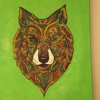 Réalisation d'un tableau avec l'aide de ma fille de 4 ans - Peinture - 10doigts.fr