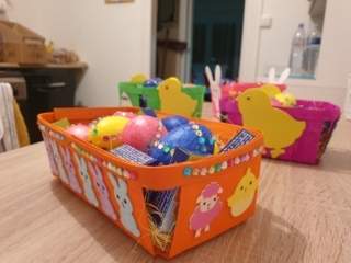 Corbeilles de pâques - Créations d'enfant - 10doigts.fr