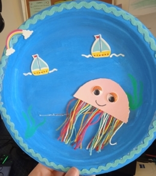 Création d'une pieuvre en mouvement - Peinture - 10doigts.fr