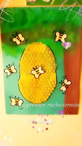 Ruche en peinture - Peinture - 10doigts.fr