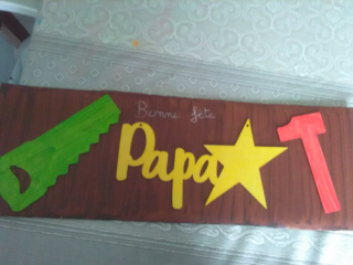 Tableau outils Fêtes des pères - Fêtes des pères et mères - 10doigts.fr