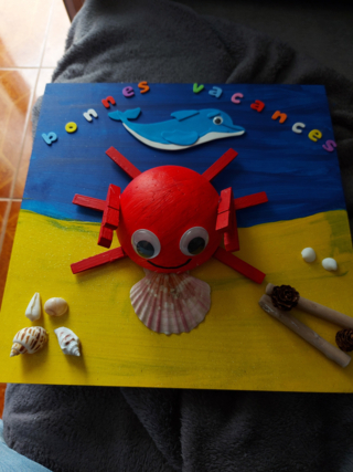 Le beau crabe - Créations d'enfant - 10doigts.fr