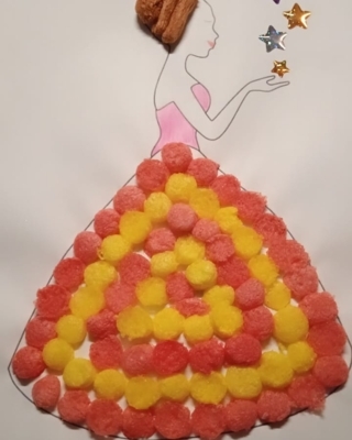 robe réaliser en flocon de maïs - Divers - 10doigts.fr