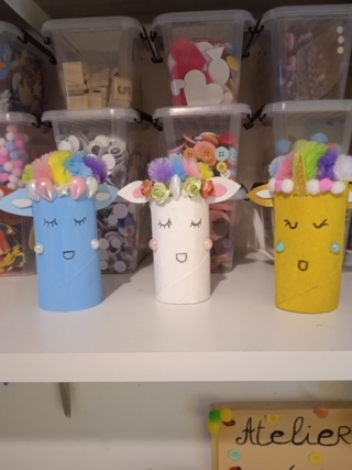 Licorne en papier de rouleaux toilettes - Divers - 10doigts.fr