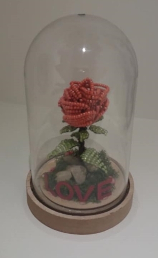 rose eternelle - Perles, bracelets, colliers - 10doigts.fr