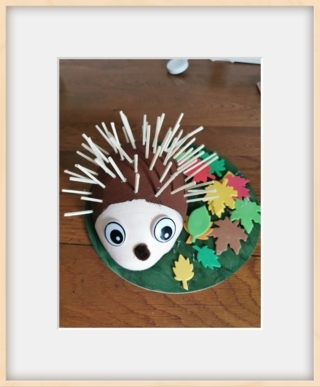 Hérisson d'automne - Créations d'enfant - 10doigts.fr