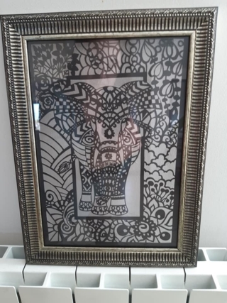 Eléphant et son décor en papier - Kirigami - Divers - 10doigts.fr