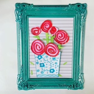 bouquet de fleurs - Cadres - 10doigts.fr