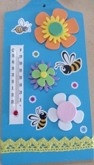 Thermomètre printanier - Créations d'enfant - 10doigts.fr