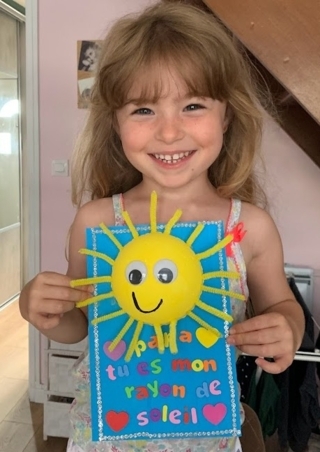 Papa tu es mon rayon de soleil - 10doigts.fr