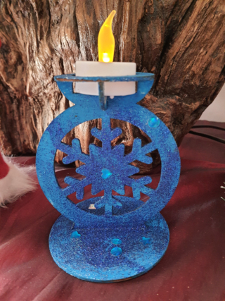 Bougeoir décoré - 10doigts.fr