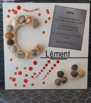 Tableau pour la fête des pères - 10doigts.fr