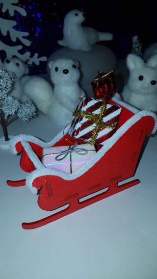 Traineau de Noël - 10doigts.fr