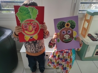 Portraits en fruits et légumes - 10doigts.fr