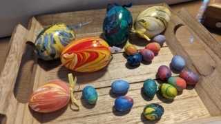 Oeufs marbrés de Pâques - 10doigts.fr