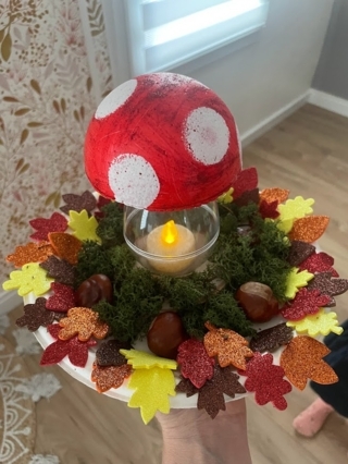 Champignon lumineux d'automne - 10doigts.fr