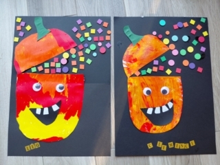 Citrouille surprise à découper - 10doigts.fr