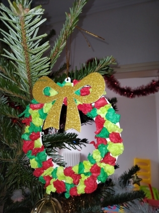 Couronne de Noël - 10doigts.fr