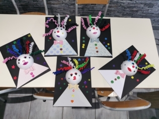 Tableau clown - 10doigts.fr