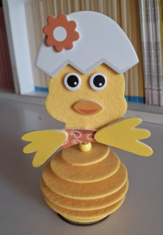 The Easter chick - 10doigts.fr