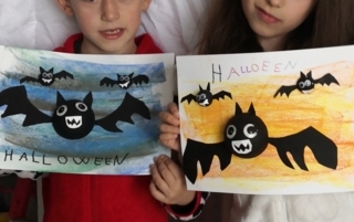 Tableau chauve-souris - 10doigts.fr