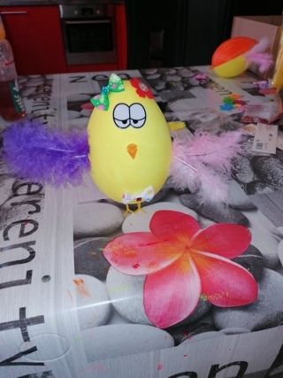 Poussin de Pâques - 10doigts.fr