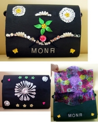 LE SAC A MAIN BLING BLING MONA - Déco du bois - 10doigts.fr